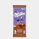 Шоколад Milka молочный орех.нач и дроблФундук, 80 г
