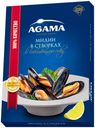 Мидии Agama в створках варено-мороженные в собственном соку, 450г 