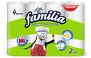 Полотенца бумажные Familia Classic белые 2 слоя 4 рулона