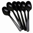 Ложки одноразовые Buffet чёрные, 18см 10шт.