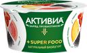 Биойогурт "Активиа" Персик, гуава, ягоды годжи, семена базилика, 140 г