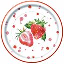 Тарелки одноразовые Bulgaree Green Клубника картон 23 х 23 см 10 шт