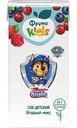 Сок детский ФрутоKids Paw Patrol Ягодный микс без сахара, с 4 месяцев, 0,2 л