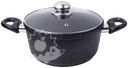 Кастрюля HOMECLUB Marble, литой алюминий, стеклянная крышка 2л Арт. HC-2K