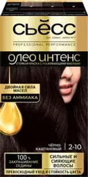 Краска для волос СЬЁСС Oleo Intense 2–10 Черно-каштановый