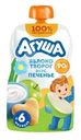Пюре фруктово-молочное Агуша яблоко-творог-печенье 90г