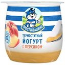 Йогурт термостатный Простоквашино 3,4% 160г белый персик БЗМЖ