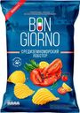 Чипсы рифленые Bon Giorno со вкусом Средиземноморский лобстер, 90 г