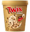 Мороженое Twix сливочное с карамелью, какаосодержащей прослойкой и печеньем в глазури 8% БЗМЖ 265г