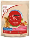 Сухой корм Purina One Моя собака уже взрослая с говядиной и рисом для собак 600 г