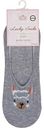 Подследники женские Lucky Socks Чихуахуа цвет: серый, 36-40 р-р