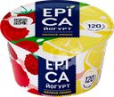 Йогурт EPICA с малиной и лимоном 4,8%, без змж, 130г