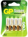 Батарейки AA GP Super LR6, 4 шт.