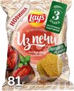Чипсы картофельно-злаковые LAY'S Из печи, вяленые томаты и базилик, 81г