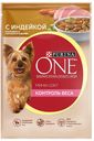 Корм для собак PURINA® ONE Контроль веса Мини индейка-морковь-горох, 85г
