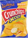 Чипсы картофельные LORENZ Crunchips X-Cut рифленые, со вкусом сыра и лука, 70г