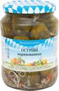 Огурцы Bavarian Garden маринованные, 670г