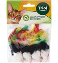 Игрушка Triol Мышь-погремушка с пером чёрно-белая в ассортименте
