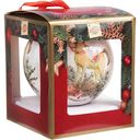 Ёлочное украшение Шар Лошадь и шишки, 7,5см