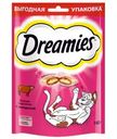 Лакомство Dreamies для кошек подушечки с говядиной, 140г