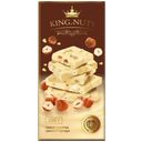 Шоколад KING OF NUTS белый, цельный фундук 200г