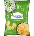 Чипсы картофельные МОСКОВСКИЙ КАРТОФЕЛЬ со вкусом лука и сметаны, 130г