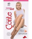 Носки женские Conte Tension Soft цвет: nero/чёрный 40 den, 36-38 р-р