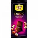 Шоколад темный Alpen Gold Dark с фундуком, 85 г