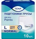 Подгузники-трусы для мужчин и женщин Tena Pants Normal, размер L (100-135 см), 10 шт.