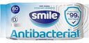 Влажные салфетки  антибактериальные Smile с  D-пантенолом, 60 шт.