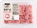 Полуфабрикаты мясные из свинины охлажденные рубленые неформованные категории В: фарш “Сочный” СТМ Гастроном №1 400г