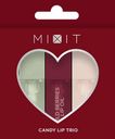 Набор подарочный женский MIXIT Make Up CANDY LIP TRIO (Масло