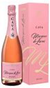 Игристое вино Cava Marques de Lares розовое брют Испания, 0,75 л