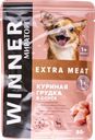 Корм для собак мелких пород Мираторг куриная грудка в соусе Мираторг м/у, 85 г
