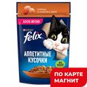 FELIX Аппетитные Кусоч д/кош курица/том 75г(Нестле):26