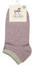 Носки женские Grand резинка с люрексом цвет: светло-сиреневый меланж, 35-38 р-р
