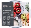 Кастрюля HOMECLUB Fornello, круглая, жаропрочное стекло, 1.5л, Арт. RGC-1