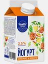 Йогурт питьевой Любимое Молоко Ананас Манго с пребиотиками 2.5% 450г