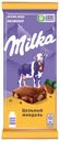Шоколад Milka молочный с цельным миндалем 90 г