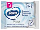 Влажная туалетная бумага Zewa без аромата, 42 шт