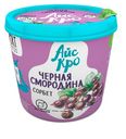 Десерт «АйсКро» замороженный Сорбет Черная смородина без сахара с L-карнитином, 75 г