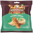 Сухарики Три корочки ржаные со вкусом холодец с хреном, 100г