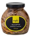 Грибы солёные, ассорти, Vegda, 270 мл