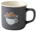 Кружка фарфоровая Кофе рисунок и цвет в ассортименте, 210мл