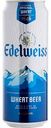 Пивной напиток Edelweiss осветлённый нефильтрованный 4,9 % алк., Россия, 0,43 л