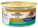 Консервированный корм для кошек Gourmet Gold паштет с кроликом, 85 г
