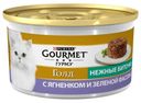 Влажный корм для кошек Gourmet Gold биточки с ягнёнком фасолью, 85 г