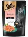 Корм Sheba Ломтики в Желе Форель для взрослых кошек, 75г