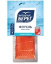 Форель  Балтийский берег филе-кусок с кожей слабосоленая 150г