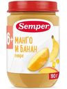 Пюре Semper манго-банан с 6 месяцев, 190г
